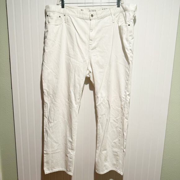J. Crew Denim - J Crew White Denim Straight Leg Jeans Classic Coastal Nautical Plus Size 24